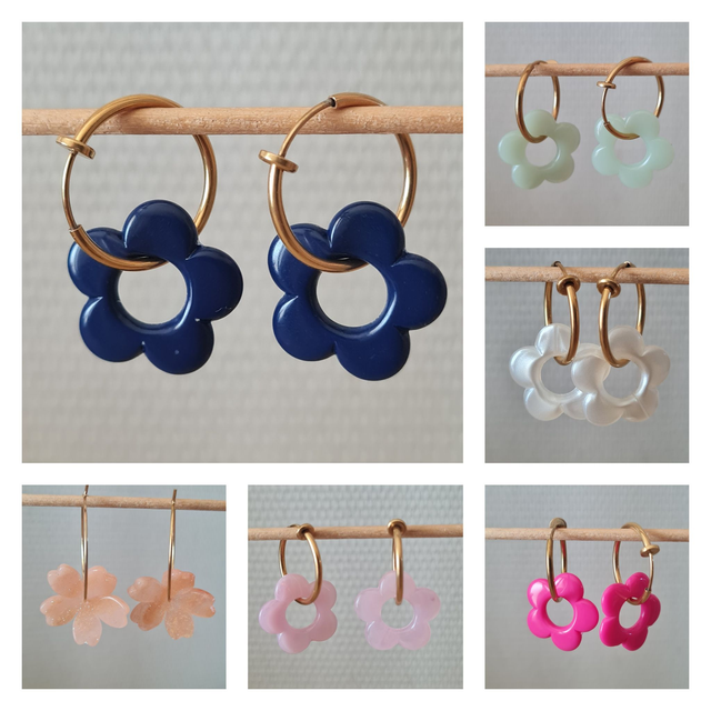 Clips fleurettes