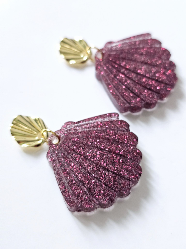 JACKIE aux paillettes prunes