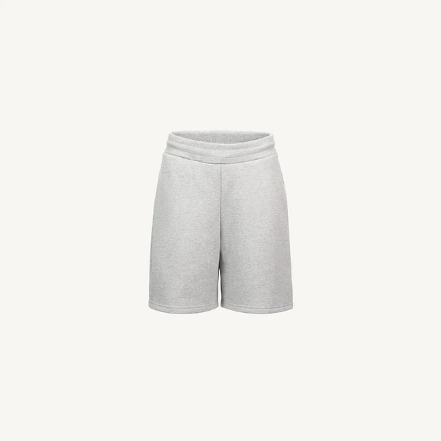 Pantaloncino corto in felpa basic light grey unisex