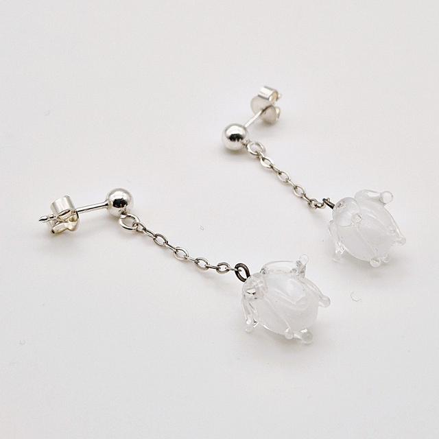 Boucles d'oreilles Clochettes blanches