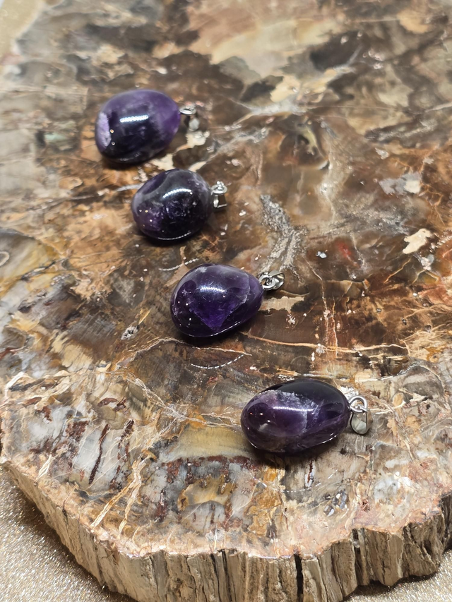 Pendentif Améthyste pierre roulée