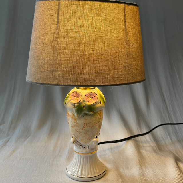  Blüten Porzellan Leuchter mit Schirm 