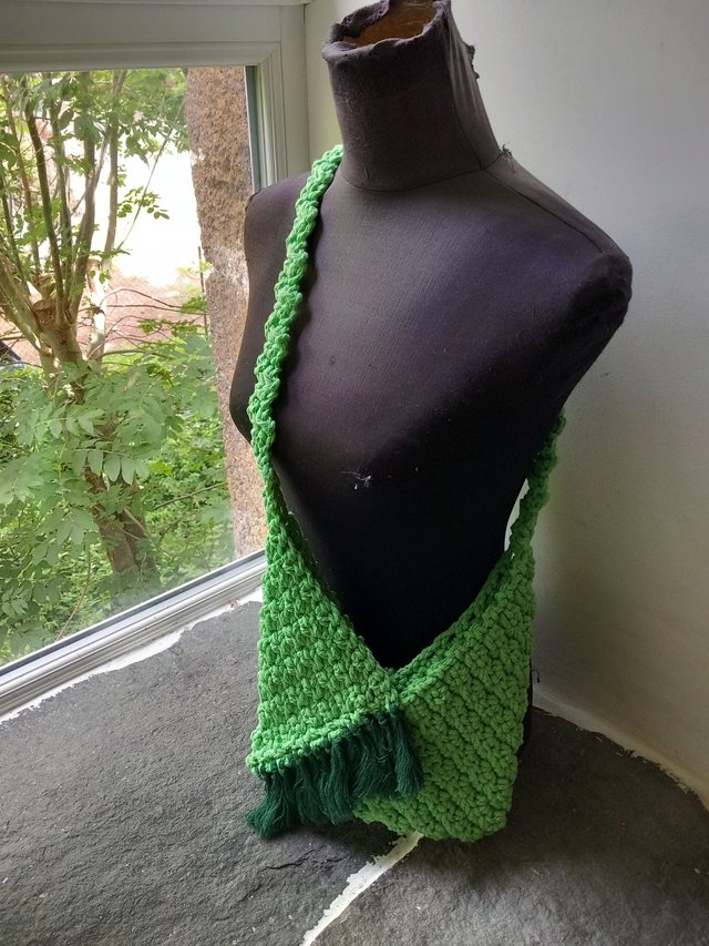 Sac bohème vert anis