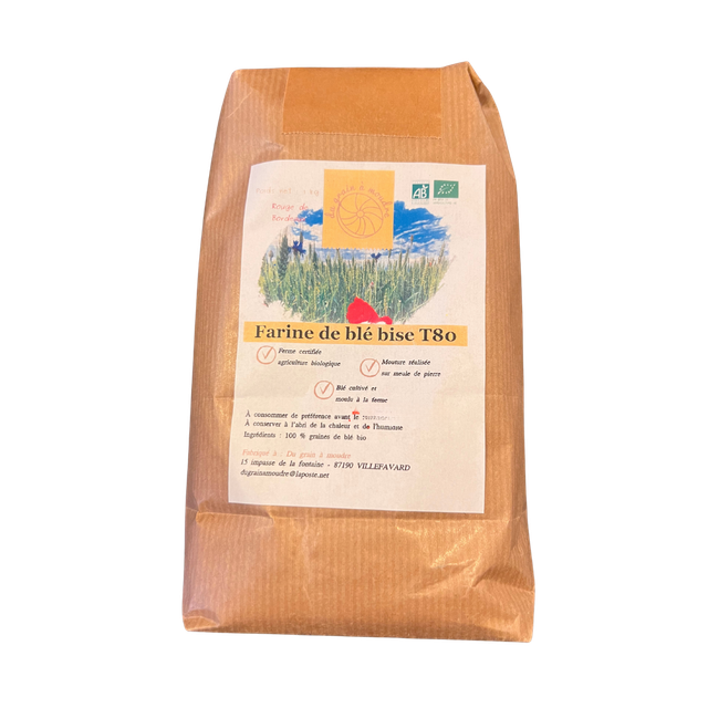 Farine de blé bise T80