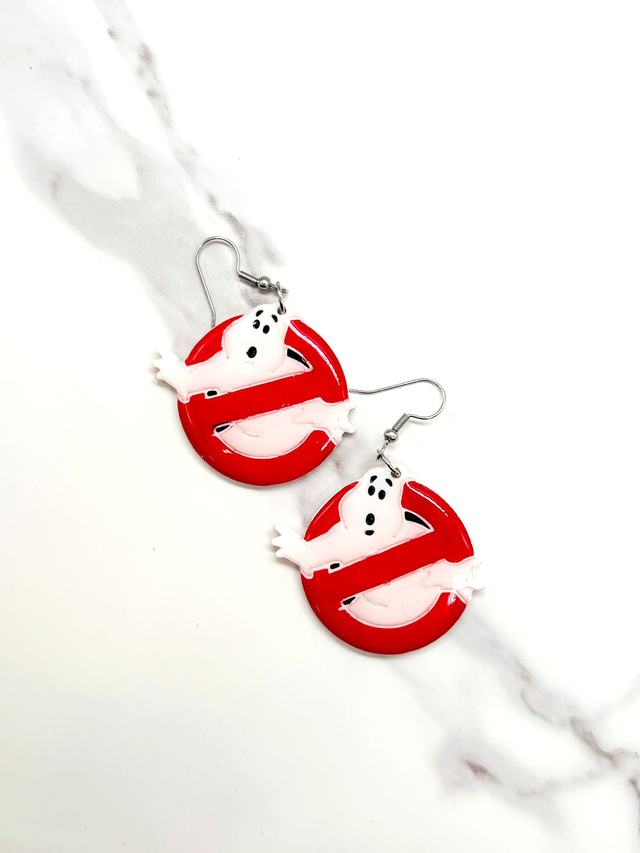 Ghostbuster Logo Earrings