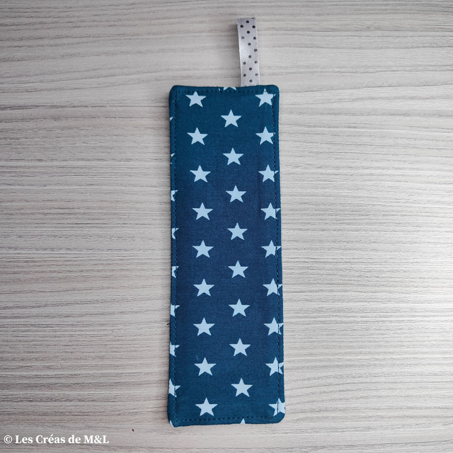 Marque-page Etoiles Pétrole &amp; Jean Upcycling