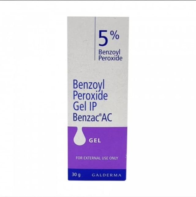 Benzac AC Benzoyl Peroxide 5% Gel 30 g