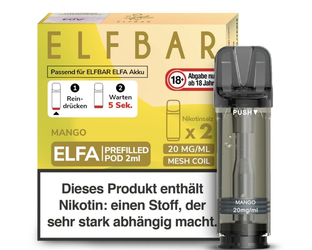 ELFBAR ELFA Prefilled Pods – Mango | 20 mg