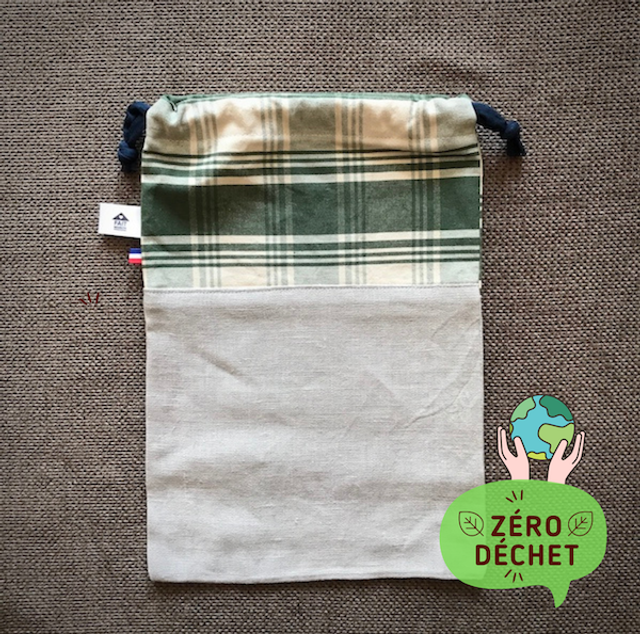 Sac à pain lin et coton