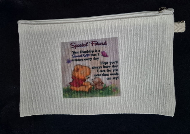 Canvas Pencil Case 11cm x 18cm - Sublimated