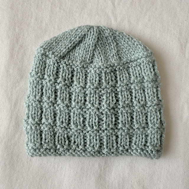 Teal knitted beanie