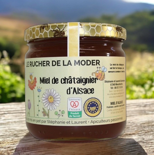 Miel de châtaignier d'Alsace - Le Rucher de la Moder