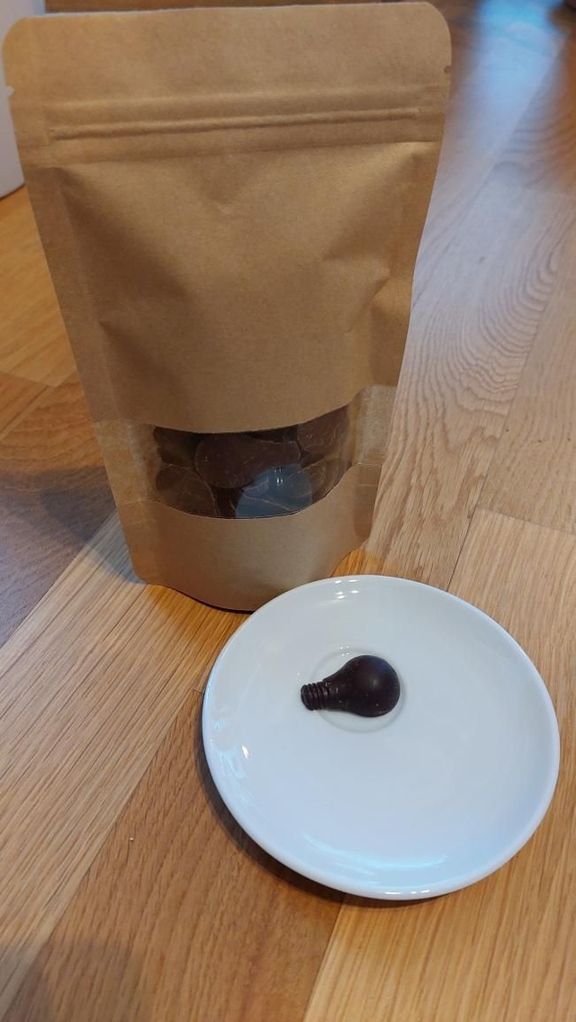 Zotter 70% dark chocolate "lightbulbs" 150g