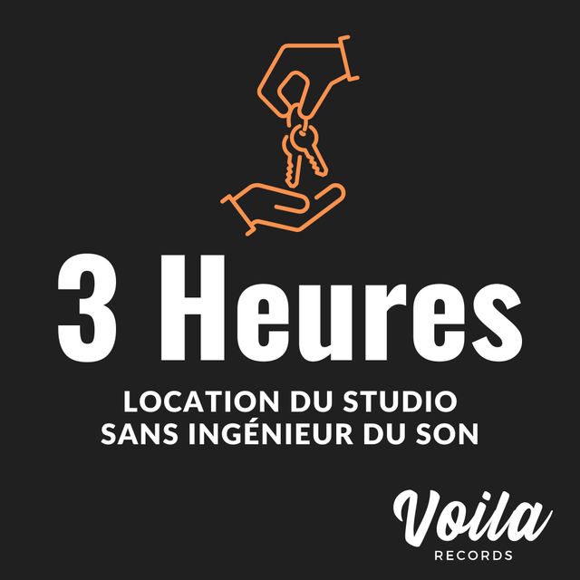 Location studio sans ingénieur du son - 3h