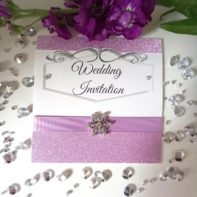 Luxury wedding invitations (Set Of 10) 