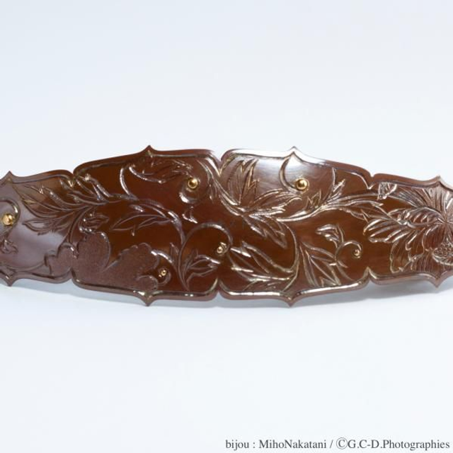 Barrette « Karakusa Pivoine » 