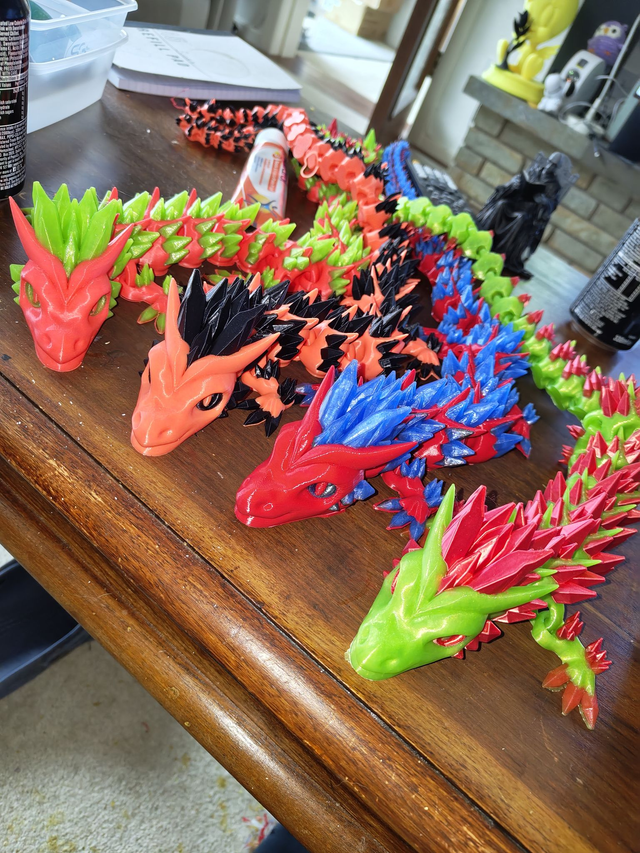Charlie – 70 cm Flexi Articulated Dragon Toy – UK Made