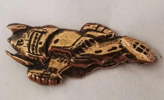 'Firefly' inspired bronze pin badge