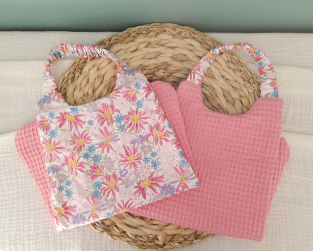 Bavoir cantine maternelle Orchidée