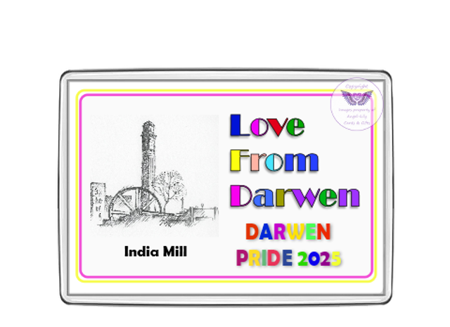 Darwen Pride Oblong Fridge Magnet-OFM04