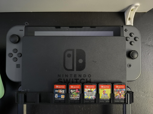 SUPPORT MURAL 3D NINTENDO SWITCH 7 JEUX