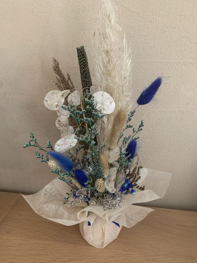 Composition florale Bleue