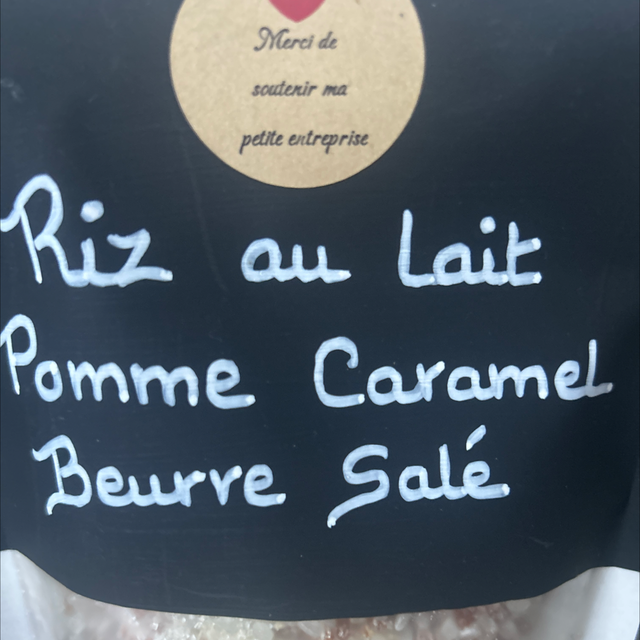 Riz au lait pommes caramel beurre salé 