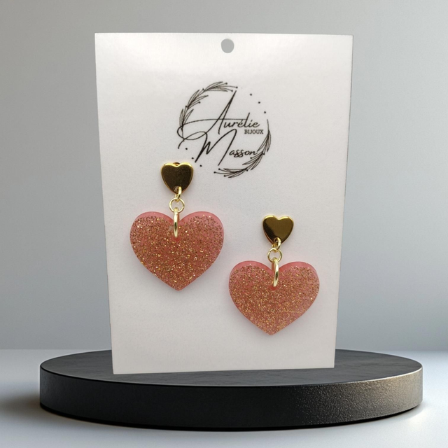 Boucles d'oreilles "Pensée"