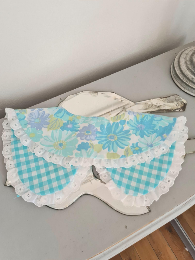 Col amovible et réversible en tissus upcyclés