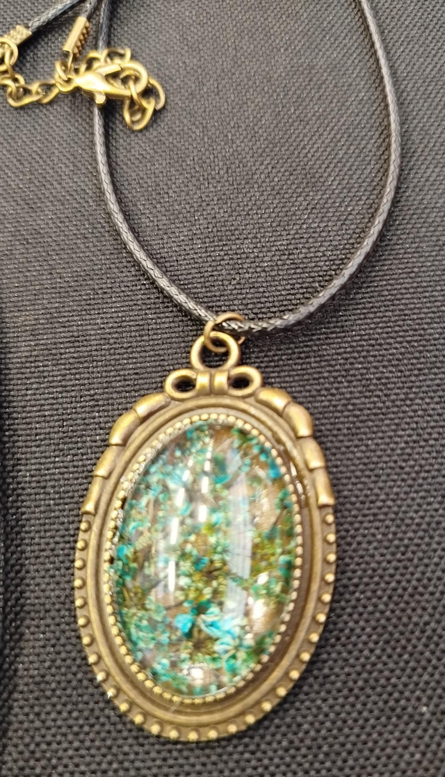 Pendentif fleur de carotte sauvage 