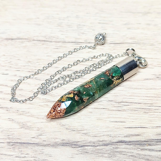 Pendule orgonite aventurine