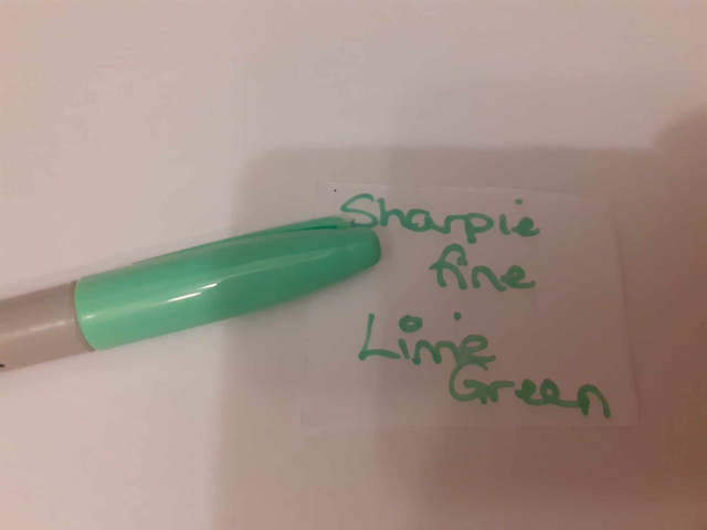 Zelebs in shed CHOOSE YOUR MARKER Sharpie Fine LIME GREEN