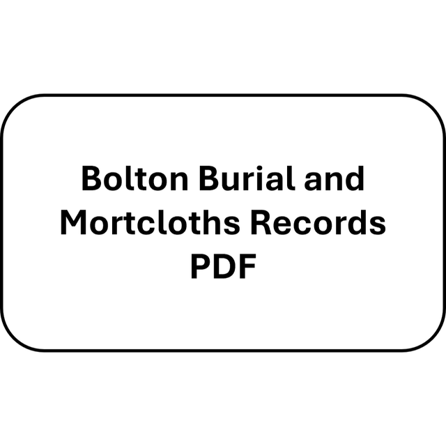 Bolton Burial &amp; Mortcloth Records (PDF)