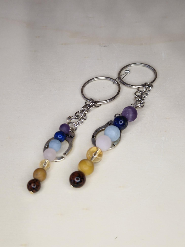 Porte-clés double. 7 chakras / 019