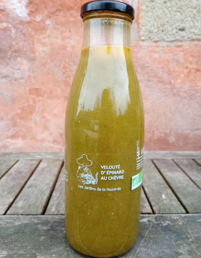 Velouté d'épinard au chèvre