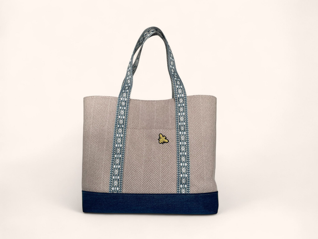 Cabas Essentiel - Chevron Beige