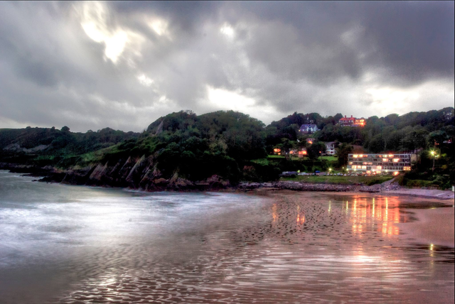 Fading Light at Caswell Bay
