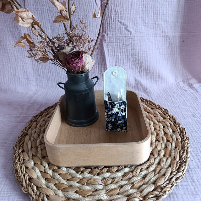 Petite Pochette Liberty Bleu Vert