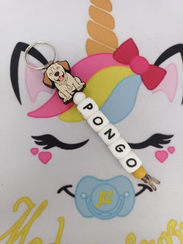 Porte clés 1 branche Chien