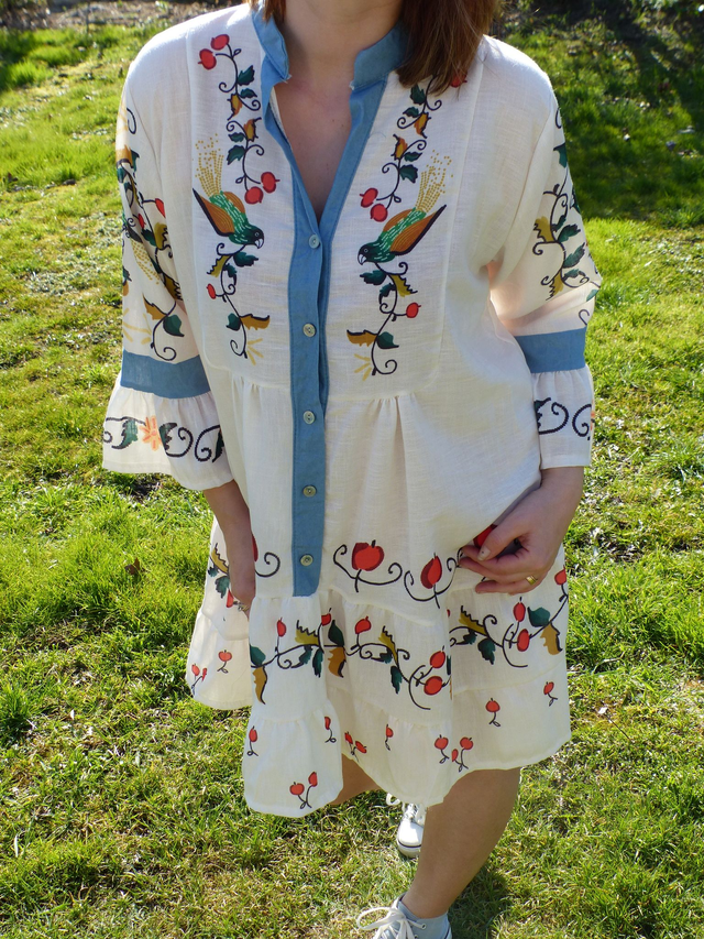 robe fleuri automnale