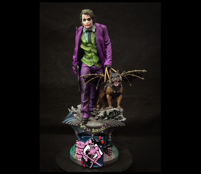THE JOKER Peint 1/10e. VENDU [dispo à la commande]