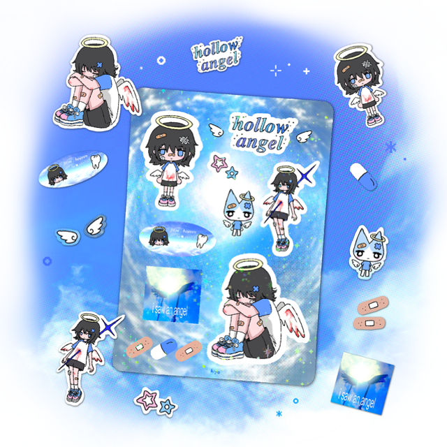sticker sheet - hollow angel 🪽