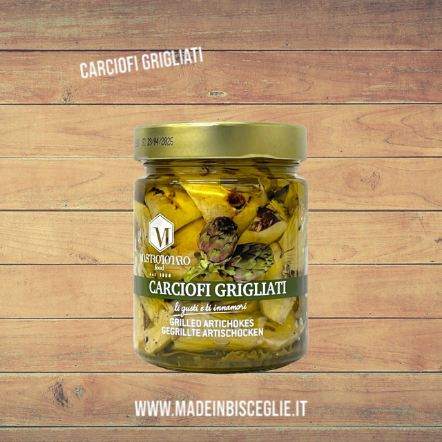 Carciofi grigliati - 280gr - Mastrototaro Food