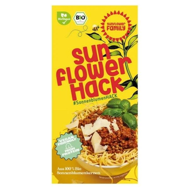 SunflowerFamily Sonnenblumen Hack pur, 76g Packung