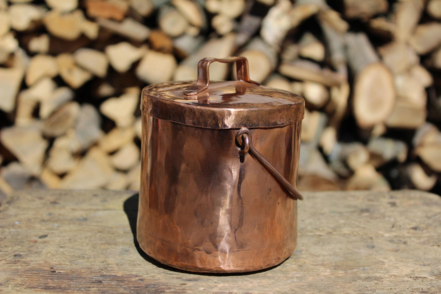 Copper Jar with Lid – Artisan Storage for Spices, Teas &amp; More - Handcrafted Hammered 