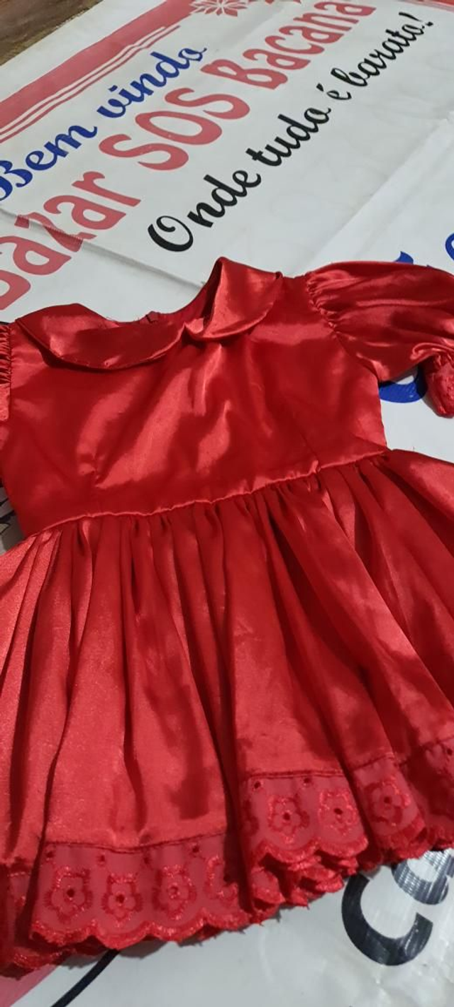 Vestido INFANTIL vermelho T/2