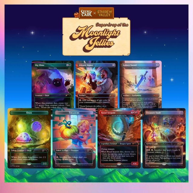 The Gathering Magic: Secret Lair X Stardew Valley: A Flicker In Deep Foil Edition – 7 English Foil Cards