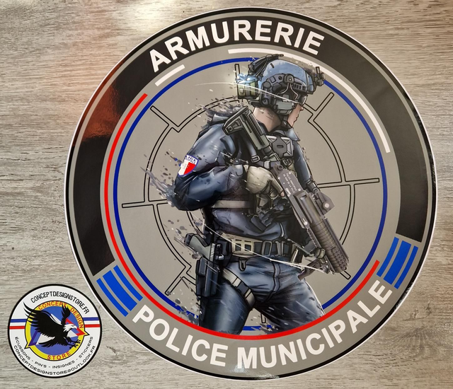 Sticker GM 40 cm ARMURERIE 