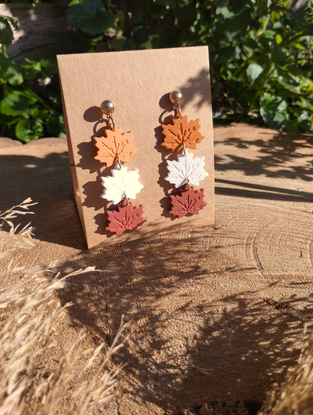 Boucles d'oreilles multi erable