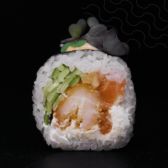 #18 Futomaki Salmón Y Langostino